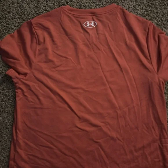 Under Armour Orange Tee Shirt Size Large - Picture 5 of 5
